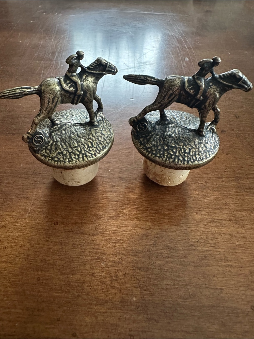 Blanton’s bourbon whiskey stoppers Letter S